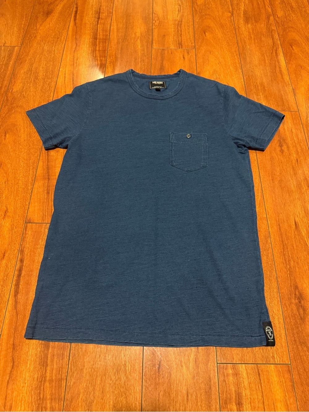 Todd Snyder Navy Short-Sleeve Pocket Tee